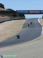 Laguna Seca - A Look Back - Exit Turn 3 Now: The current turn 5 exit at Mazda Laguna Seca Raceway.